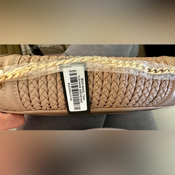Let’s Go Out Later Beige Braided Crossbody, Lulus, Beige - Picture 2 of 6